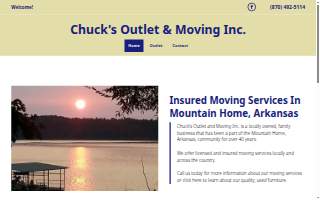 Chuck's Outlet & Moving Inc website