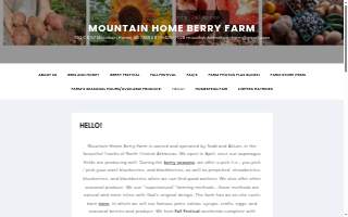 Mountain Home Berry Farm website