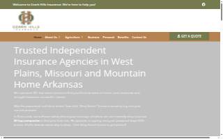 Ozark Hills Insurance - Mountain Home AR website