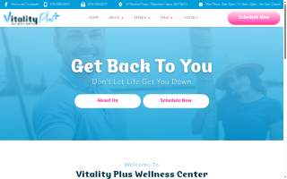 Vitality Plus Wellness Center website