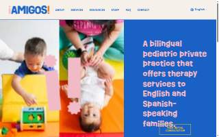 Amigos! Pediatric Therapy Services website