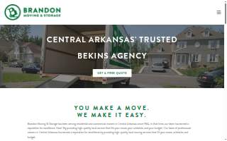 Brandon Moving & Storage website