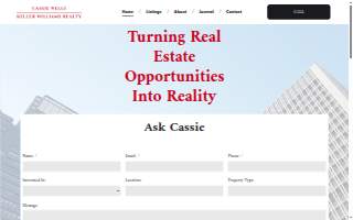 Cassie Wells Arkansas KW Commercial Realty website