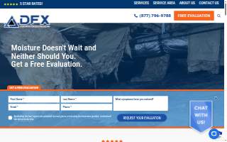 DFX Foundation & Waterproofing Experts of Little Rock website