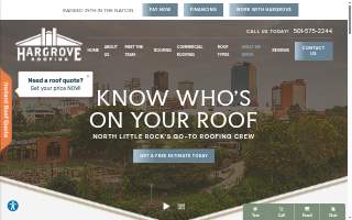 Hargrove Roofing website