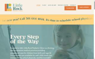 Little Rock Pediatric Clinic website