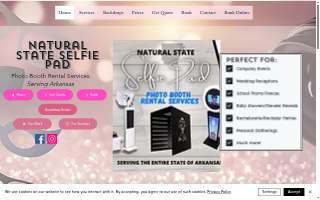 Natural State Selfie Pad website