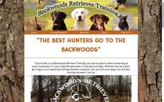 Backwoods Retriever Training website
