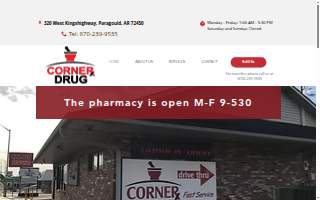 Corner Drug website