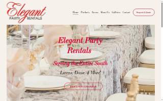 Elegant Party Rentals website