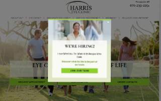Harris Eye Clinic website