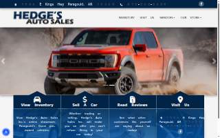 Hedge's Auto Sales, Inc. website