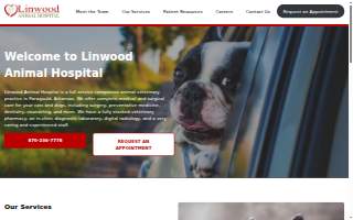 Linwood Animal Hospital website