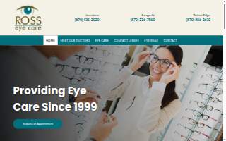 Ross Eye Care website