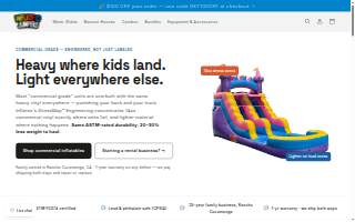 Inflate N Jump LLC Party Rental website