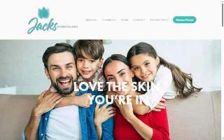 Jacks Dermatology website