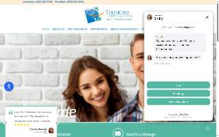 Timmons Orthodontics of Pine Bluff website