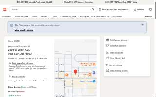Walgreens Pharmacy website
