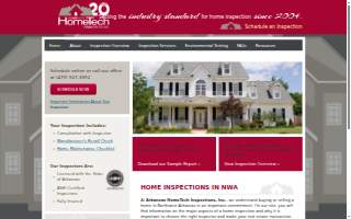 Arkansas HomeTech Inspections Inc of Rogers website