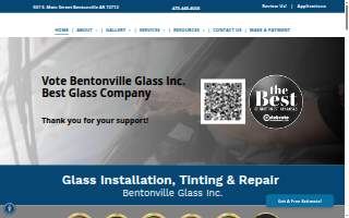 Bentonville Glass Inc website