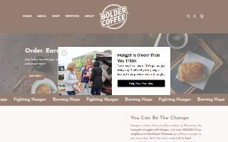 Bolder Coffee website