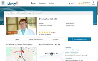 Christopher Hall, MD website