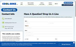 COOL-BINZ of Northwest Arkansas website