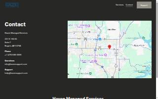 Haven Managed Services website