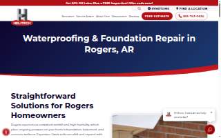 Helitech Waterproofing & Foundation Repair website