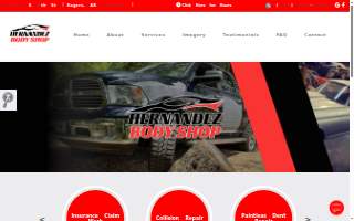 Hernandez Body Shop website