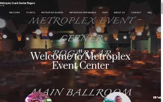 Metroplex Event Center website