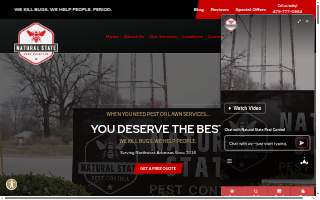 Natural State Pest Control website