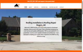 NWA Roofing website