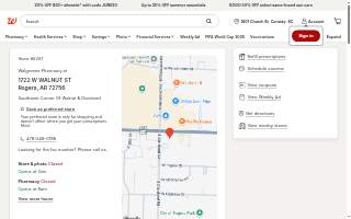 Walgreens Pharmacy website