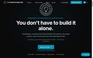 Co-Create Innovation Hub website