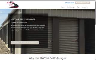 HWY 64 Self Storage website