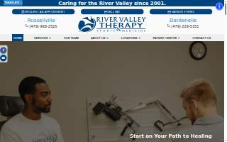 River Valley Therapy & Sports Medicine website