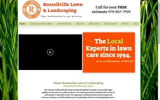 Russellville Lawn & Landscaping website
