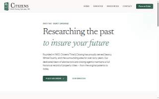 Citizens Title and Closing Company website