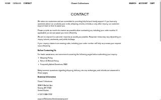Closet Collections website