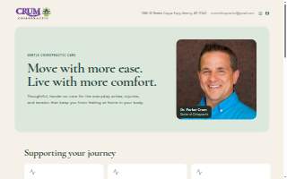 Crum Chiropractic Clinic website