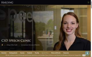 Harding University Speech Clinic website