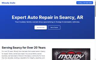 Moudy Auto Repair website