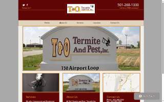 T&O Termite and Pest Inc website