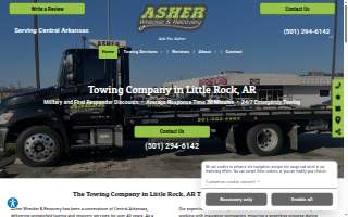 Asher Wrecker & Recovery website