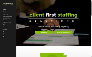 Client First Staffing website