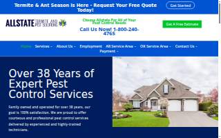 Allstate Termite & Pest Solutions website