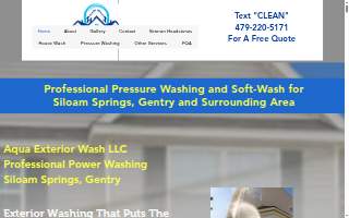 Aqua Exterior Wash LLC website
