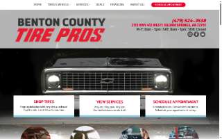 Benton County Tire Pros website