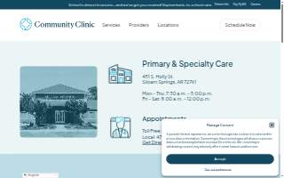 Community Clinic Primary & Specialty Care website